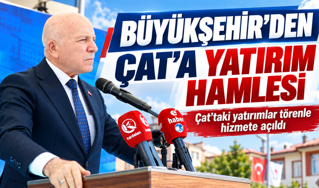 Erzurum Büyükşehir Belediyesi, Çat ilçesinde altyapıdan ulaşıma, tarım ve hayvancılıktan