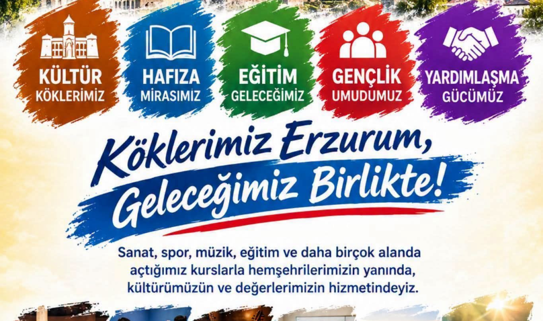 İstanbul’da yaşayan Erzurumluların kültürel değerlerini yaşatmak, hemşehrilik bağlarını güçlendirmek ve