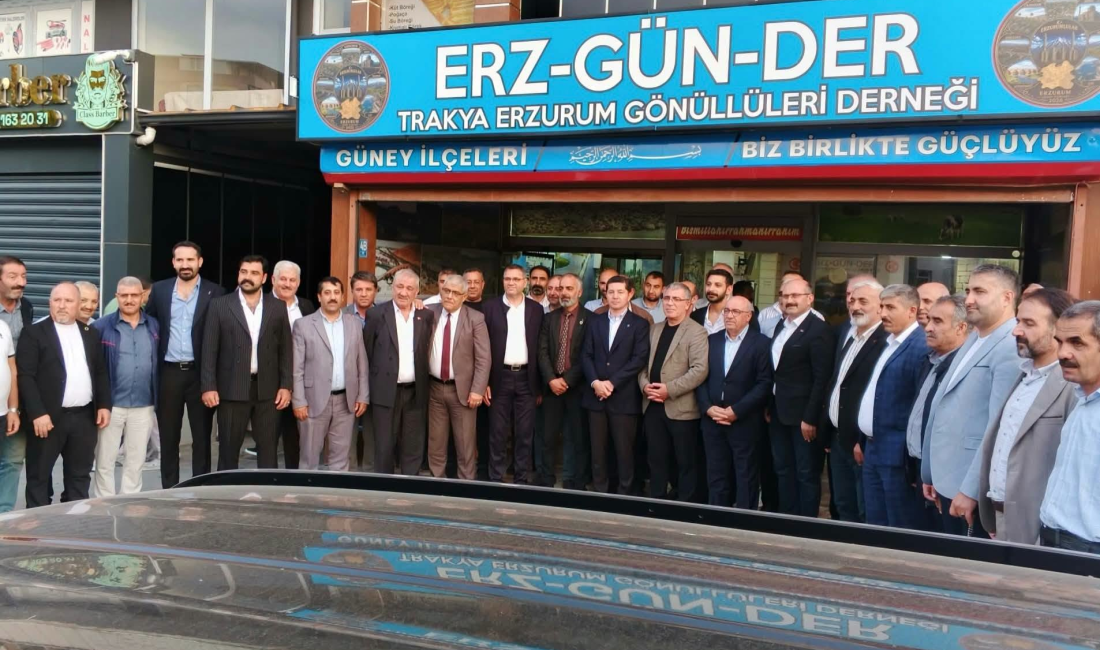 Erzurum Konfederasyonu (ERKON) Genel Başkanı Murat Şahsuvaroğlu ve beraberindeki heyet,